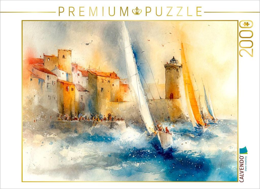 CALVENDO Puzzle Segeln an den schönsten Stellen | 2000 Teile Lege-Größe 90x67cm Foto-Puzzle für glückliche Stunden