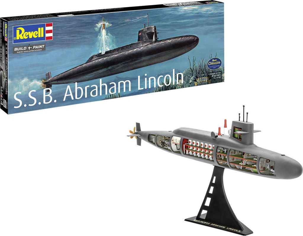 Revell S.S.B. Abraham Lincoln with Interior 1:253 Obrázek produktu 