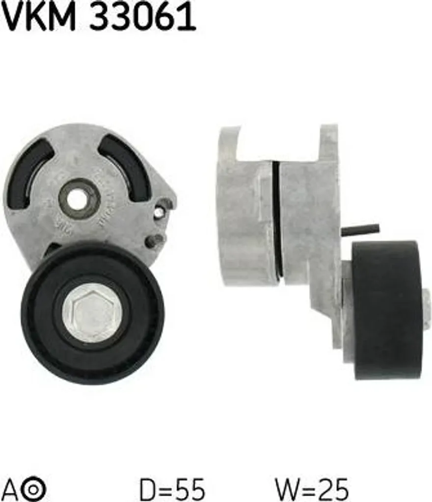 Supprimez les Bruits de Courroie avec le Galet SKF VKM33061 pour 206 407