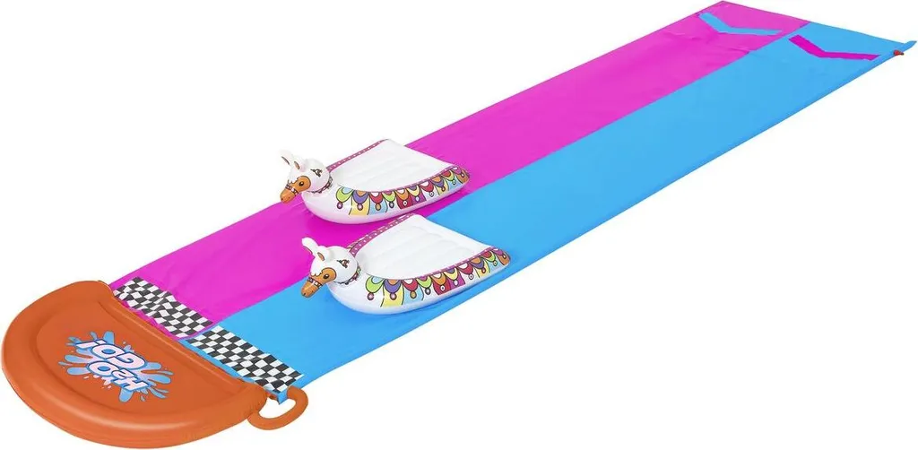 Glissez sans Danger : Tapis de Glisse avec Coussin d'Arrivée Lama 52320