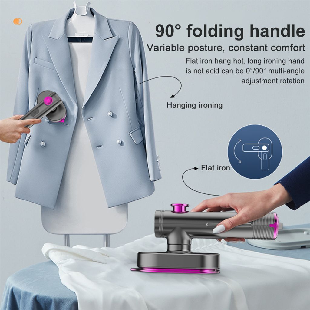 Tragbares Dampfbuegeleisen fuer Kleidung, 40 W, 90 Grad Produktbild 3