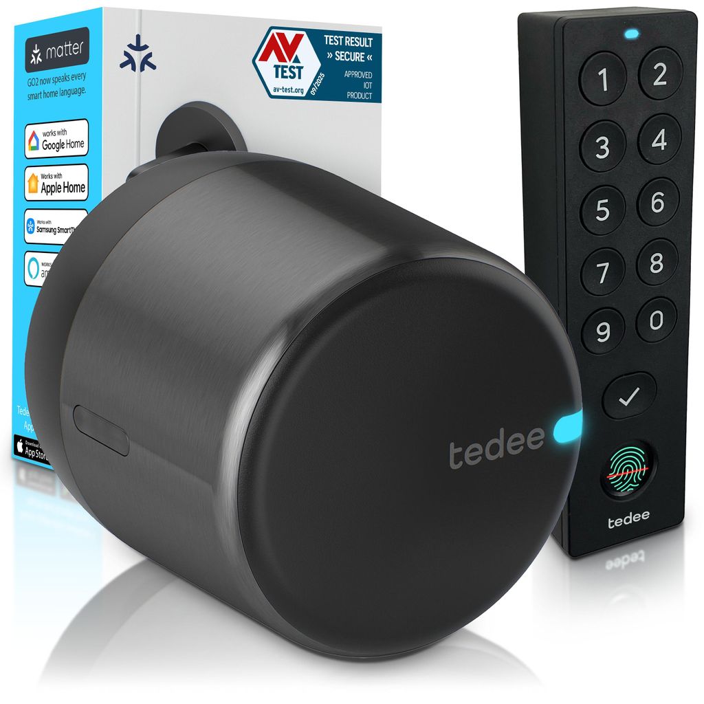 Tedee GO2 Alu con Keypad PRO Serratura Intelligente Immagine del prodotto 