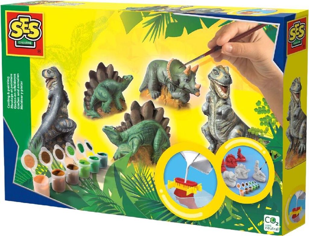 sadrový odliatok a maľovanie dinosaura Obrázok produktu 4