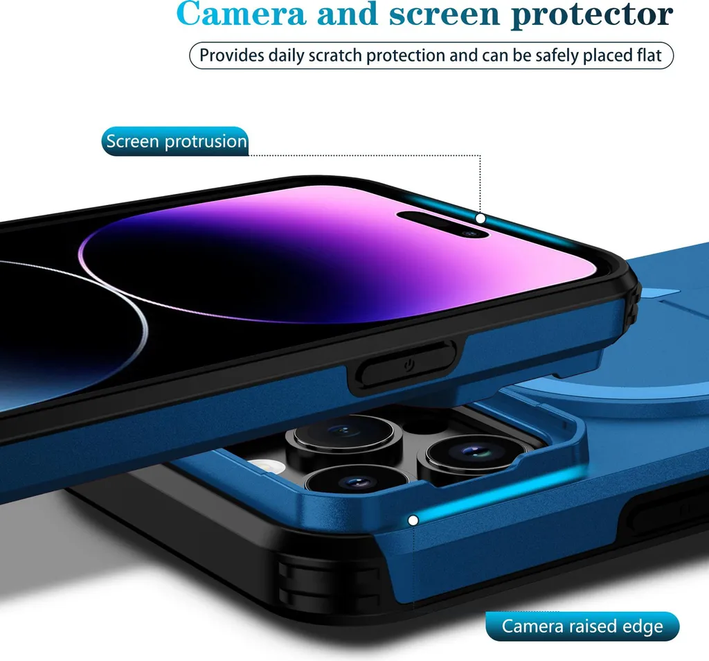 Cover Antiurto TPU+PC con MagSafe per iPhone 14 Pro Max...CADORABO Custodia compatibile con MagSafe, funzione stand incl...Le migliori cover per iPhone 14 Pro Max - Today