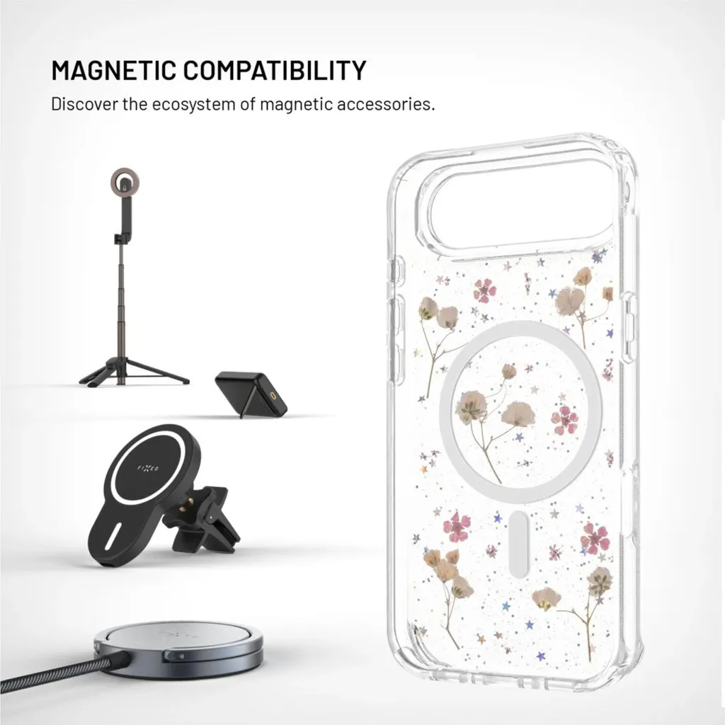 Housse de protection MagSafe iPhone 17 Air FIXED MagBloom Fleur Prune - 2