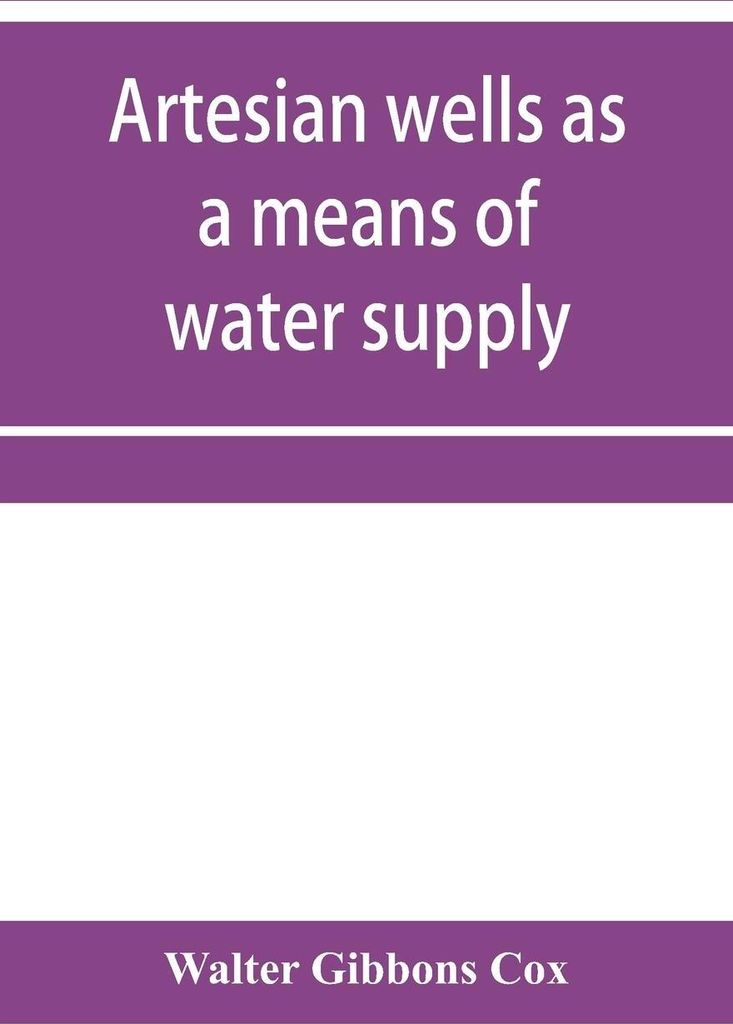 Artesian wells as a means of water supply