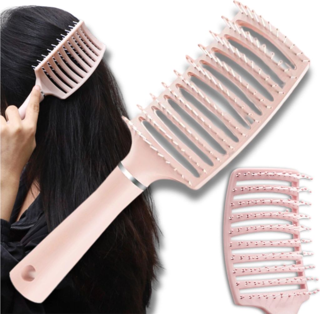 Entspannende Massage- und Stylingbürste mit Belüftung