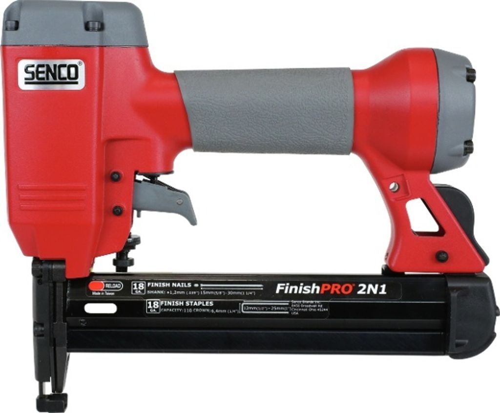 Senco Druckluft Kombi Klammergerät Finish Pro 2IN1 BR-03 AX15-32mm + KL-12 L12-25mm