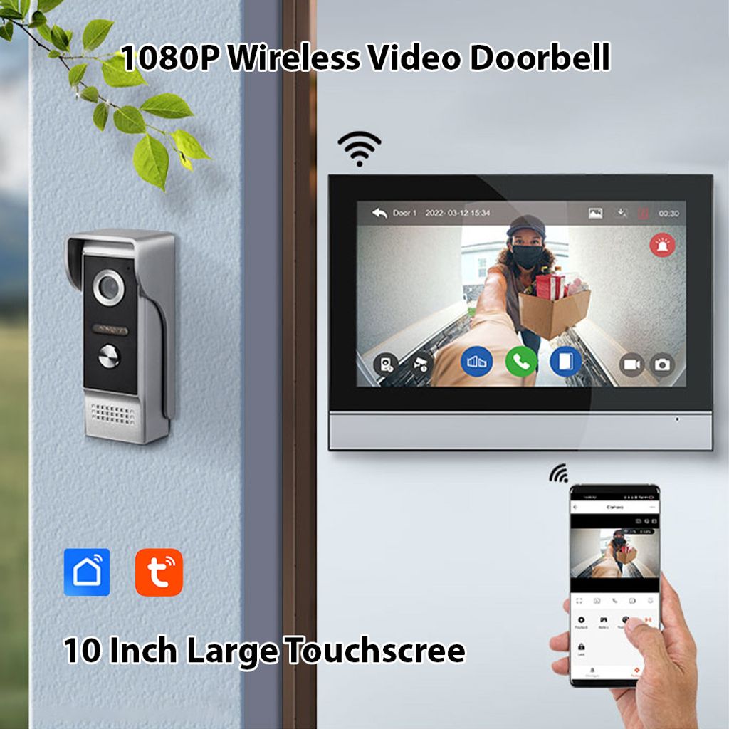 1080P Kabellose Video-Tuerklingelkamera mit Monitor TY APP Produktbild 5