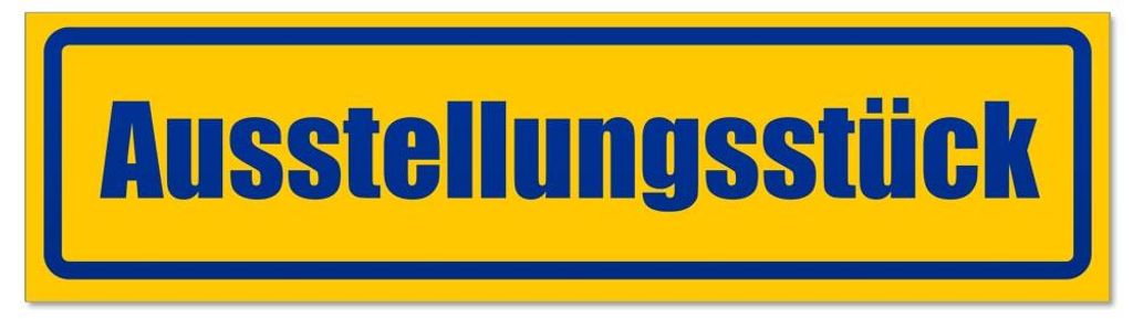 Kiwistar - Autoaufkleber - Blau - 60 x 16 cm - Ausstellungsstück invertiert - Hinweis Aufkleber Sticker für Auto, Kfz, Fahrrad, PKW, LKW