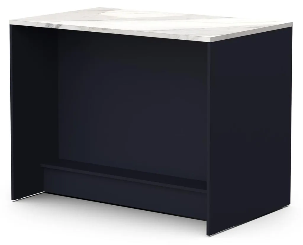 Ilot de Cuisine Central CHESTER 120cm Meuble de Rangement Multifonction - 7