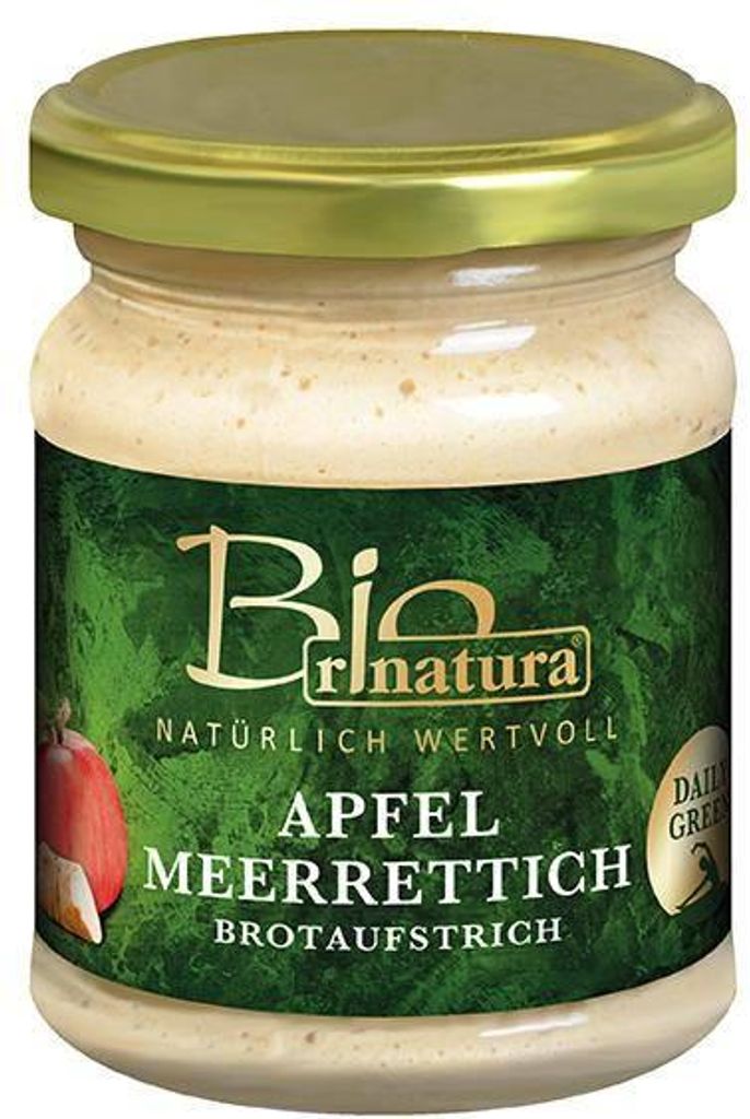 Rinatura Apfel Meerrettich Brotaufstich  120 G Glas Vegan Produktbild 
