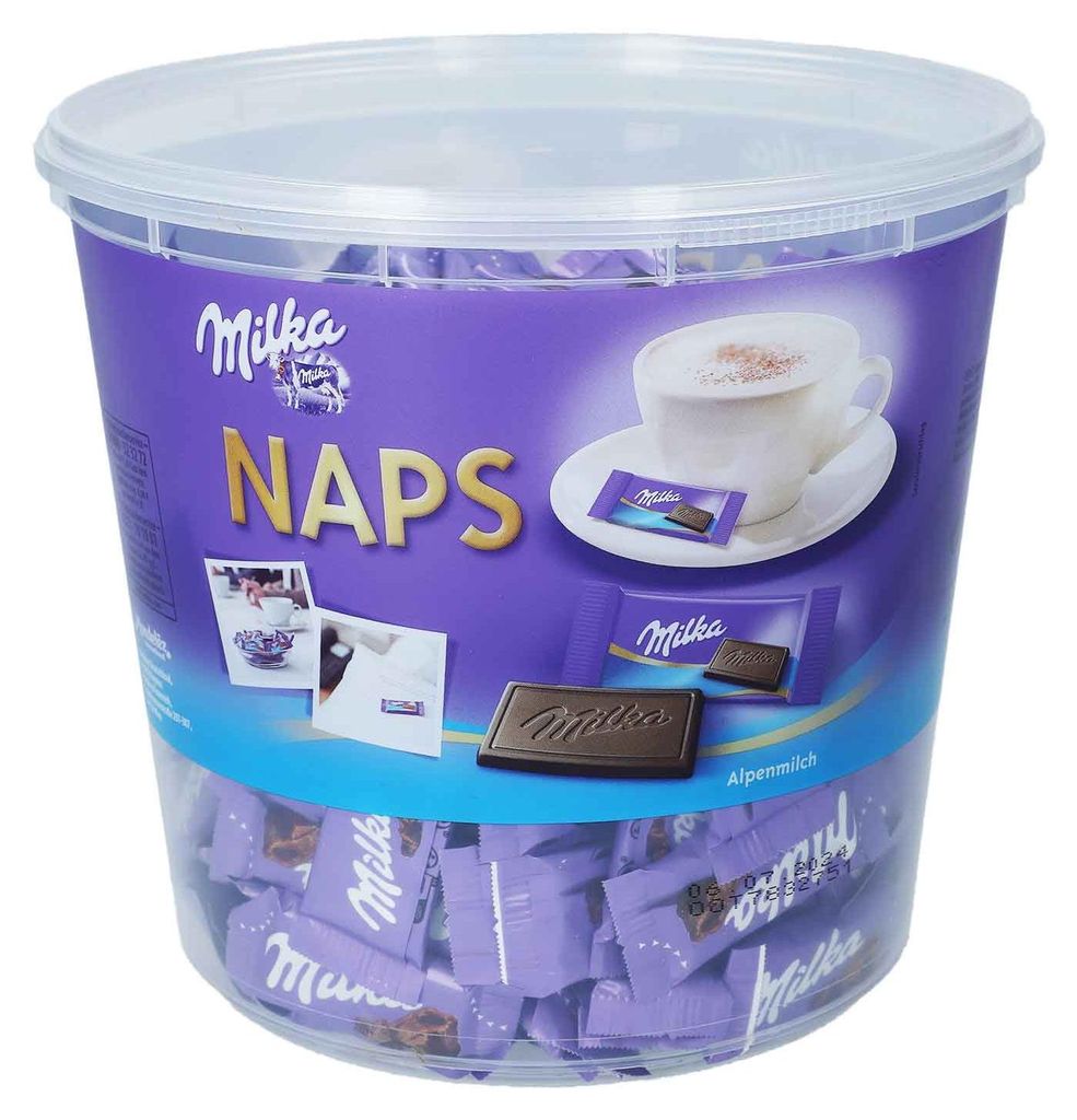 Milka 1226695005 Tablettes de chocolat NAPS - Lait des Image du produit 