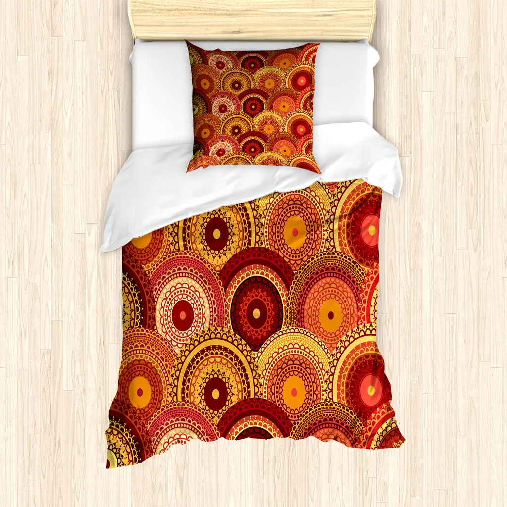 Copripiumino In Cotone Bari - Multicolore Moderno 150x220 Cm - 3