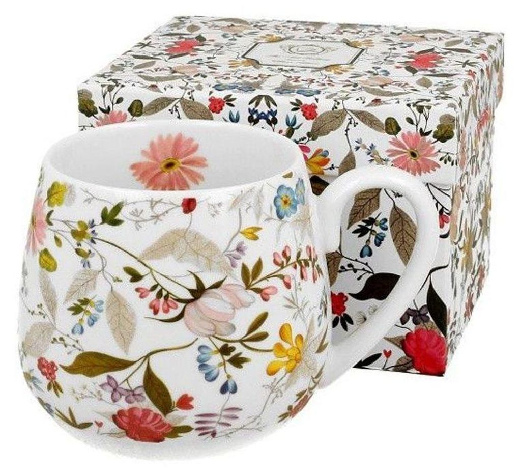 DUO ART GALLERY Fassbecher 430 ml WHITE New Bone China Porzellan