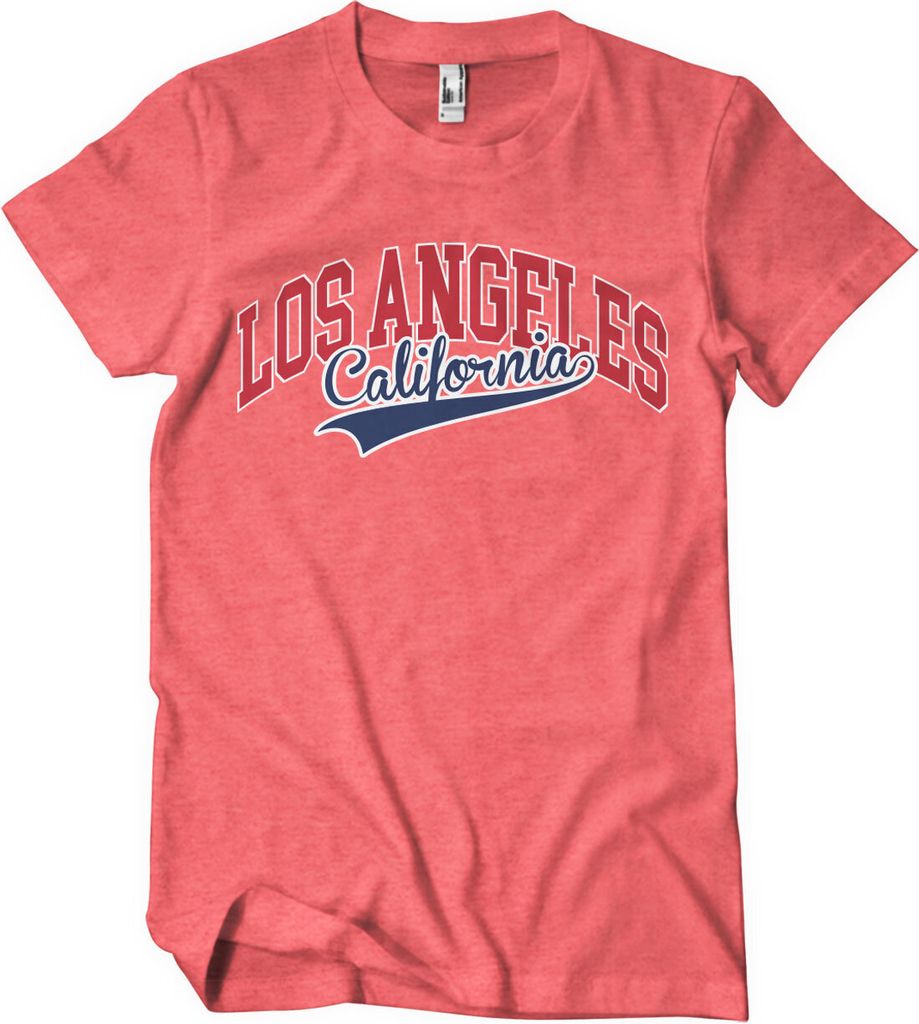 Los Angeles - California T-Shirt - Medium - RedHeather