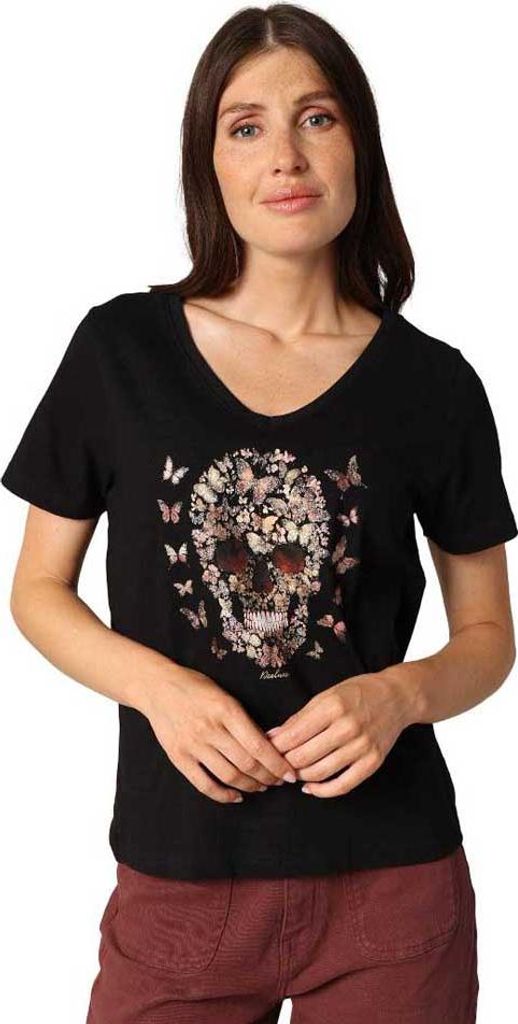 Deeluxe Beskull Kurzarm-t-shirt Schwarz L Damen Schwarz L