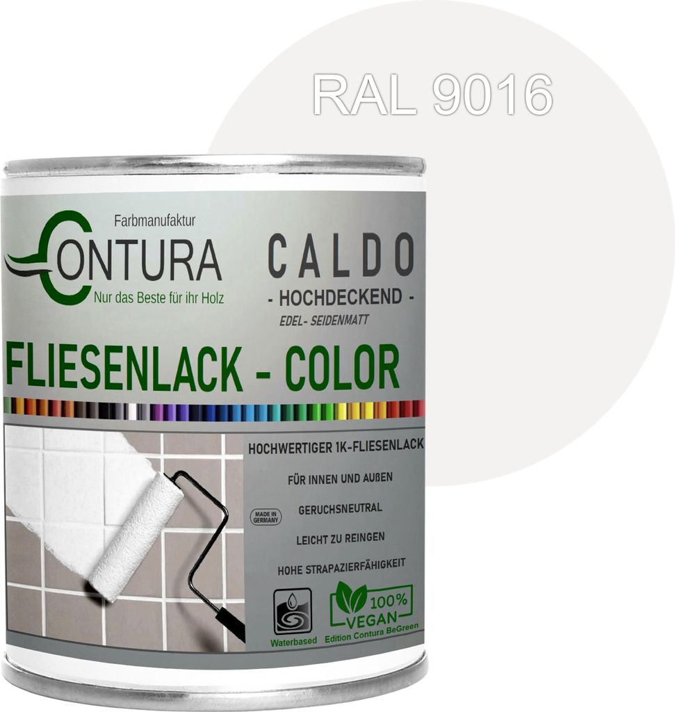 Fliesenlack 750ml. Fliesenfarbe 20 Farben Lack Fliesen Wand Produktbild 