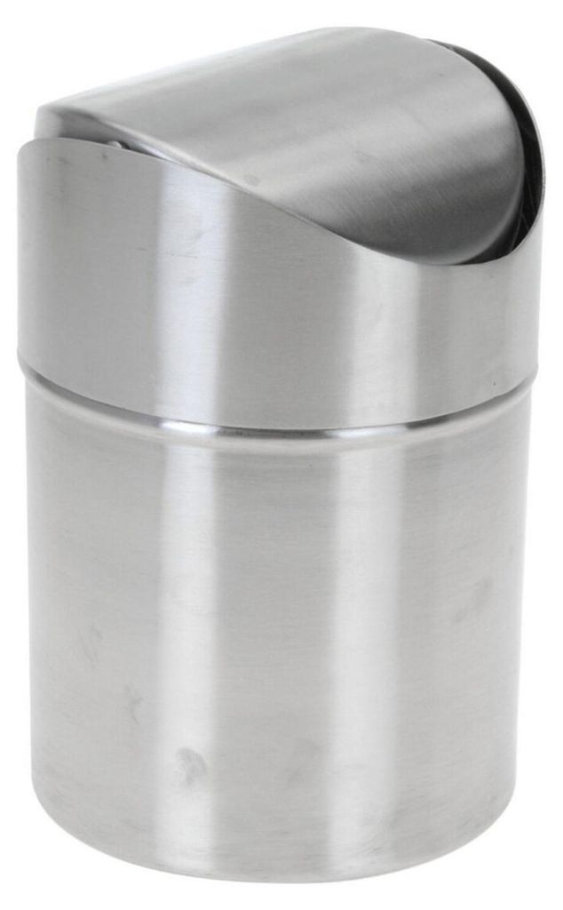 Cubo de basura de 1 litro, acero inoxidable, resistente a Imagen del producto 