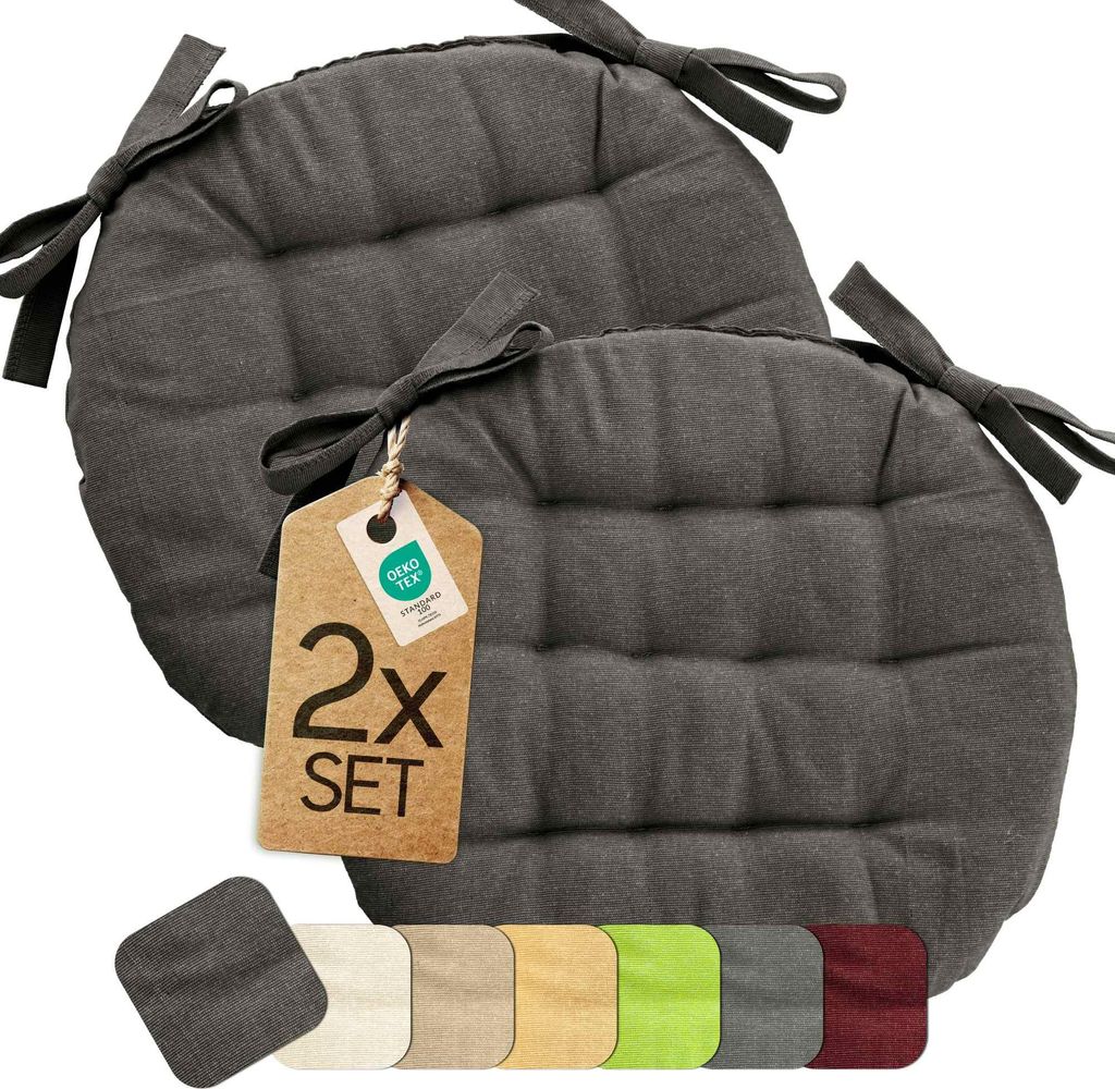 etérea Sitzkissen rund -  Stuhlkissen Indoor & Outdoor 2er Produktbild 