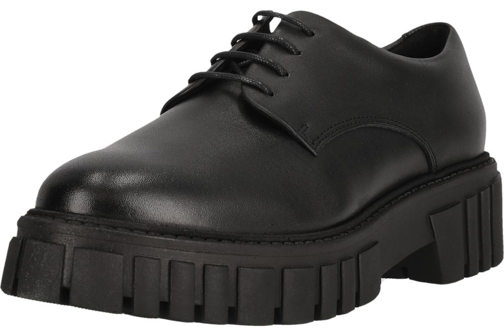CLARKS Schnürschuhe Page Walk mit angesagter Statement-Sohle 1216 Black Leather 41.5