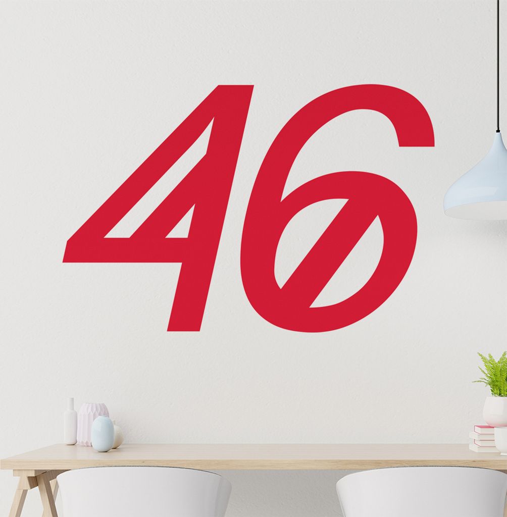 46 Wandtattoo in 6 Größen - Wandaufkleber Wall Sticker - Dekoration, Küche, Wohnzimmer, Schlafzimmer, Badezimmer