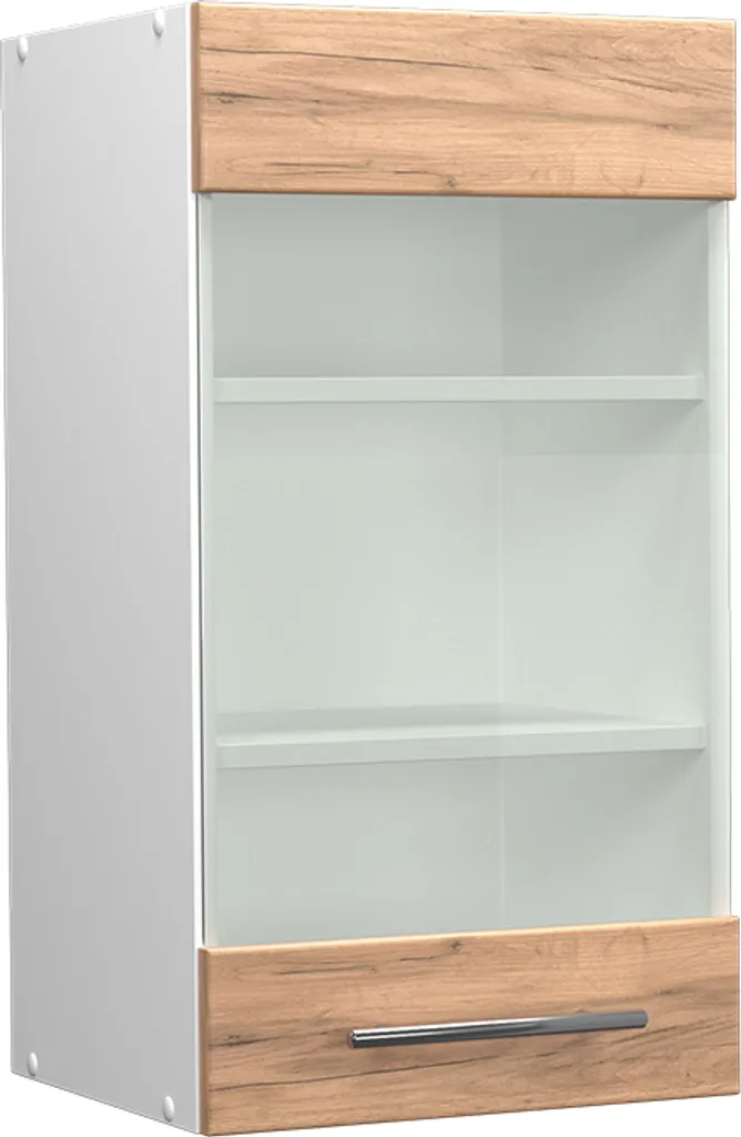 Pensile Vetratura Vicco Fame-Line 40cm Quercia Dorata e Bianco | Acquista