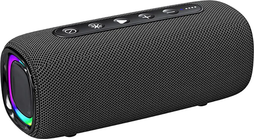 Haut-parleur Bluetooth INF noir pour soirée et maison - Lumières RVB