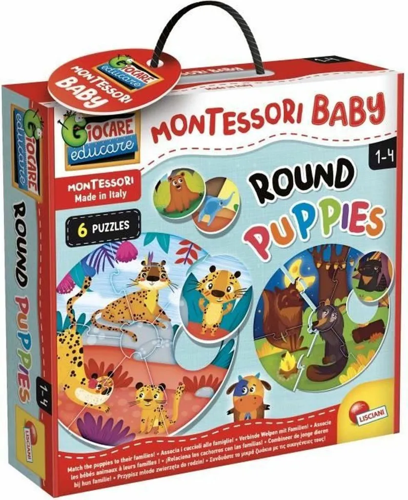 Éveillez votre enfant sans écrans : Jouet Montessori Lisciani Puppies