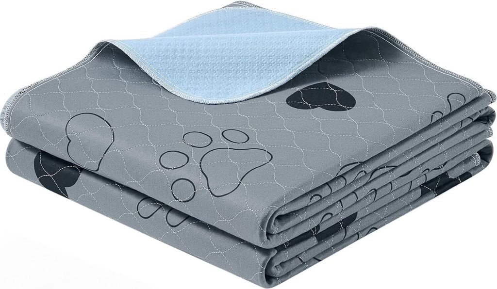Feandrea Trainingsmatte für Hunde, abwaschbar, wiederverwendbar, 2 Stück, stark saugfähig, 183 x 183 cm, XXL, abwaschbar, rutschfest,
