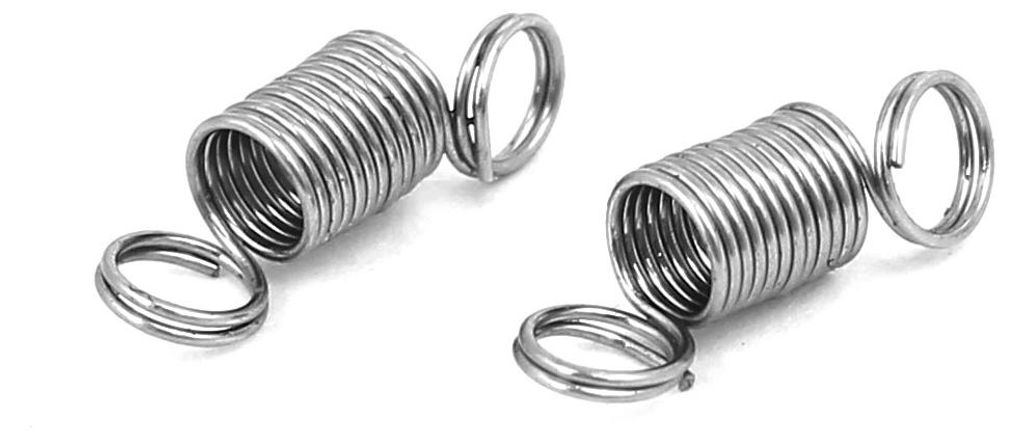 0,3mmx3mmx10mm 304 Edelstahl Zugfedern Silberfarben 5 Stš¹ck