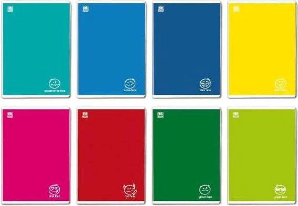 Carnet A4 Blasetti Colorface avec 36 Feuilles et Couverture Colorée Rigide