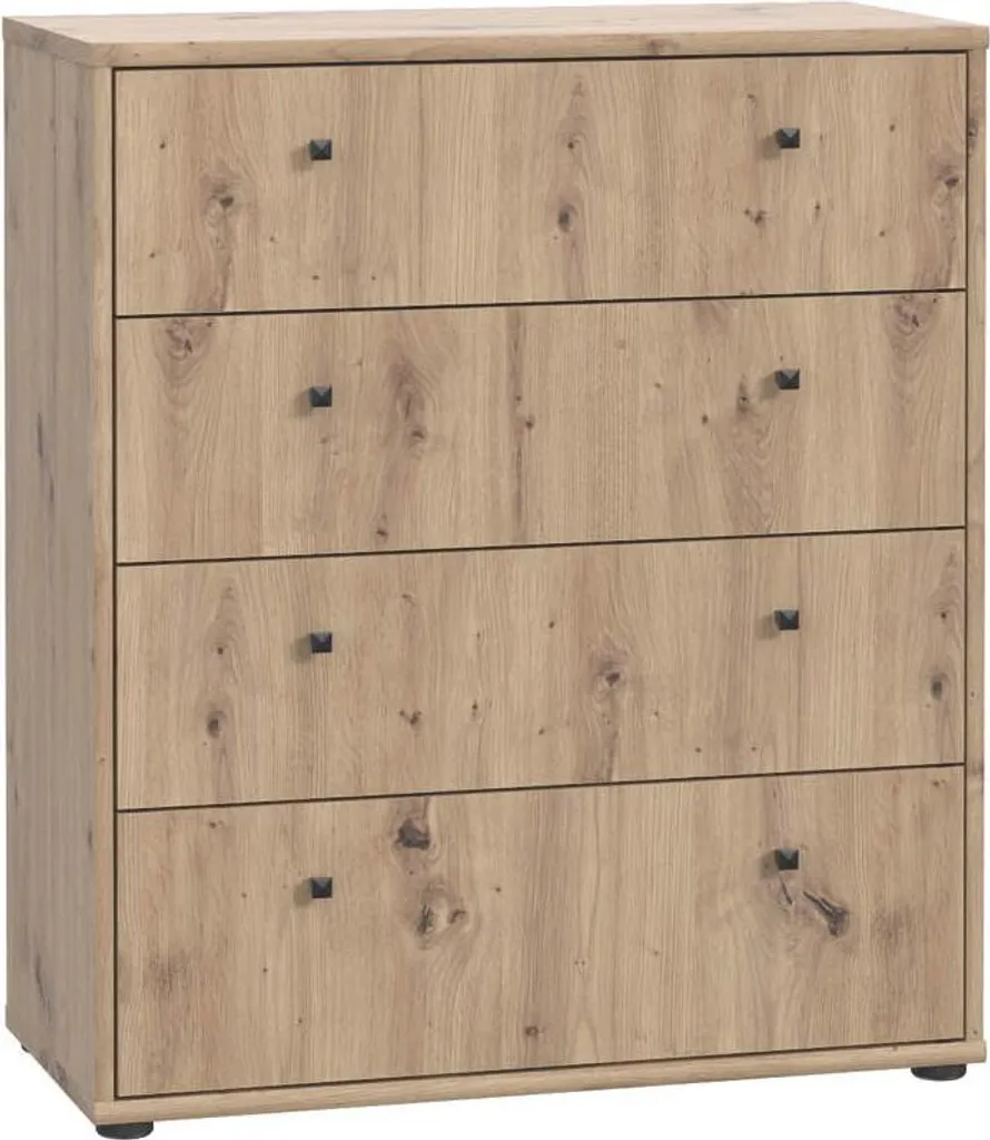 Kommode TEMPRA 2 : Commode de rangement robuste avec tiroirs spacieux