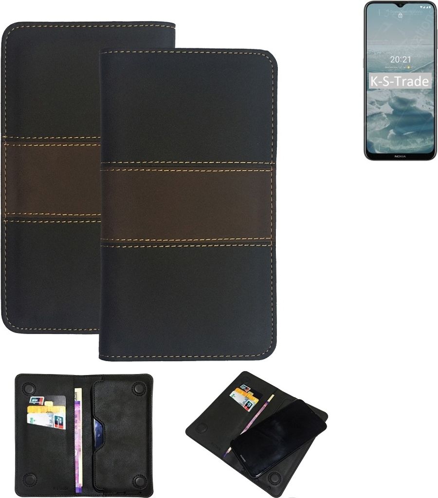 K-S-Trade Hülle Handyhülle kompatibel mit Nokia G20 Schutzhülle Walletcase Bookstyle Tasche Schutz Case Handytasche Wallet Cover Kunstleder