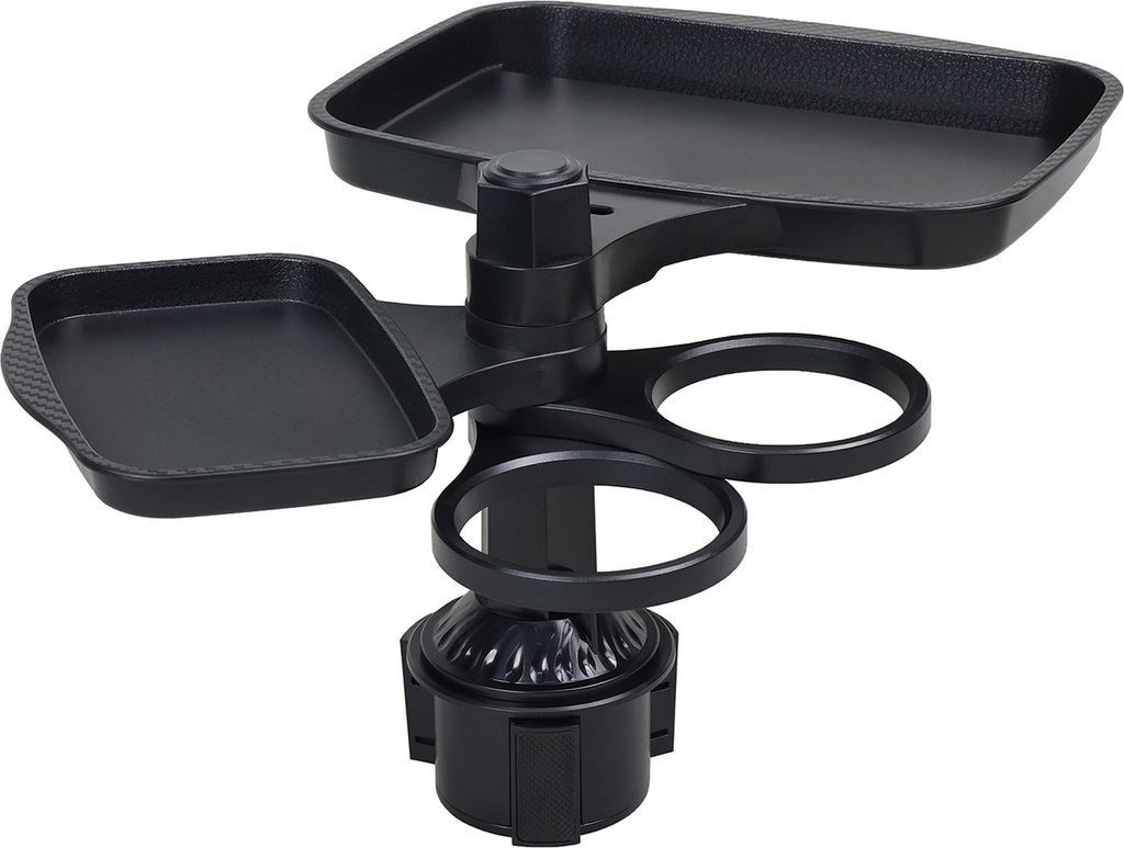 Getränkehalter-Erweiterungsfach fürs Auto, 360-Grad-Drehung, Anti-Shake, universell, einfach zu installieren, Auto-Lebensmitteltablett, Handyhalter