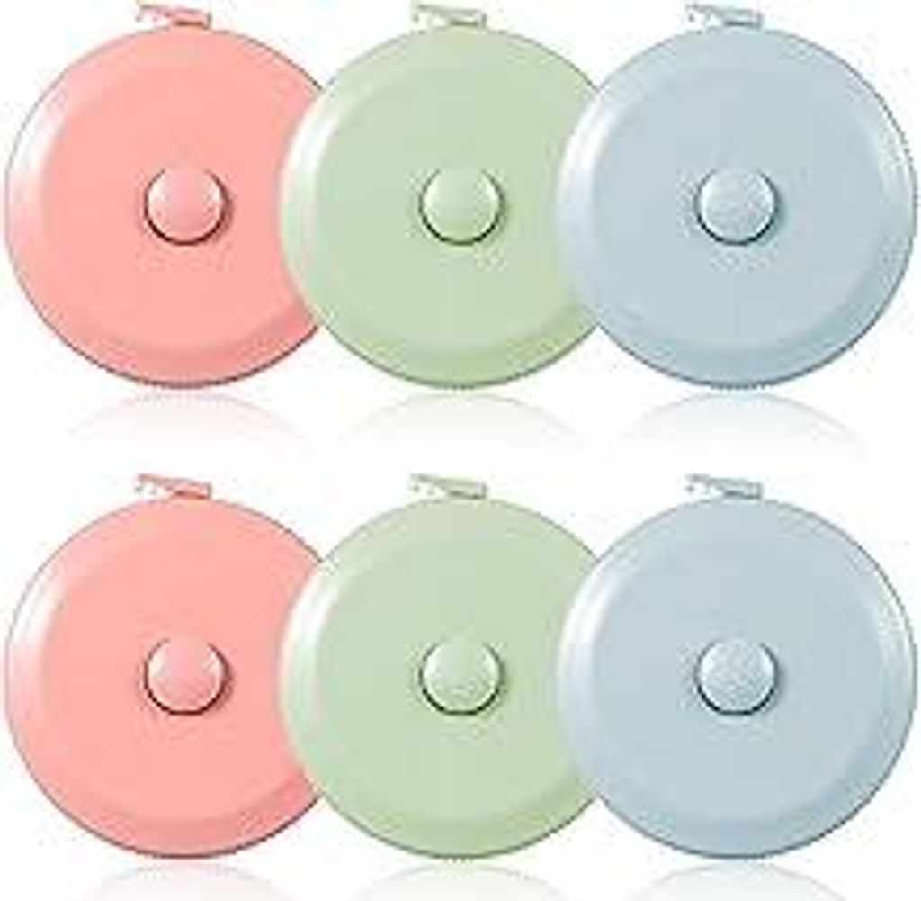 6 Stück Massband Körper 150cm Einziehbares Maßband Schneidermaßband Measuring Tape Schneider Maßband Nähe Für Körpermaße Nähen Schneidern...