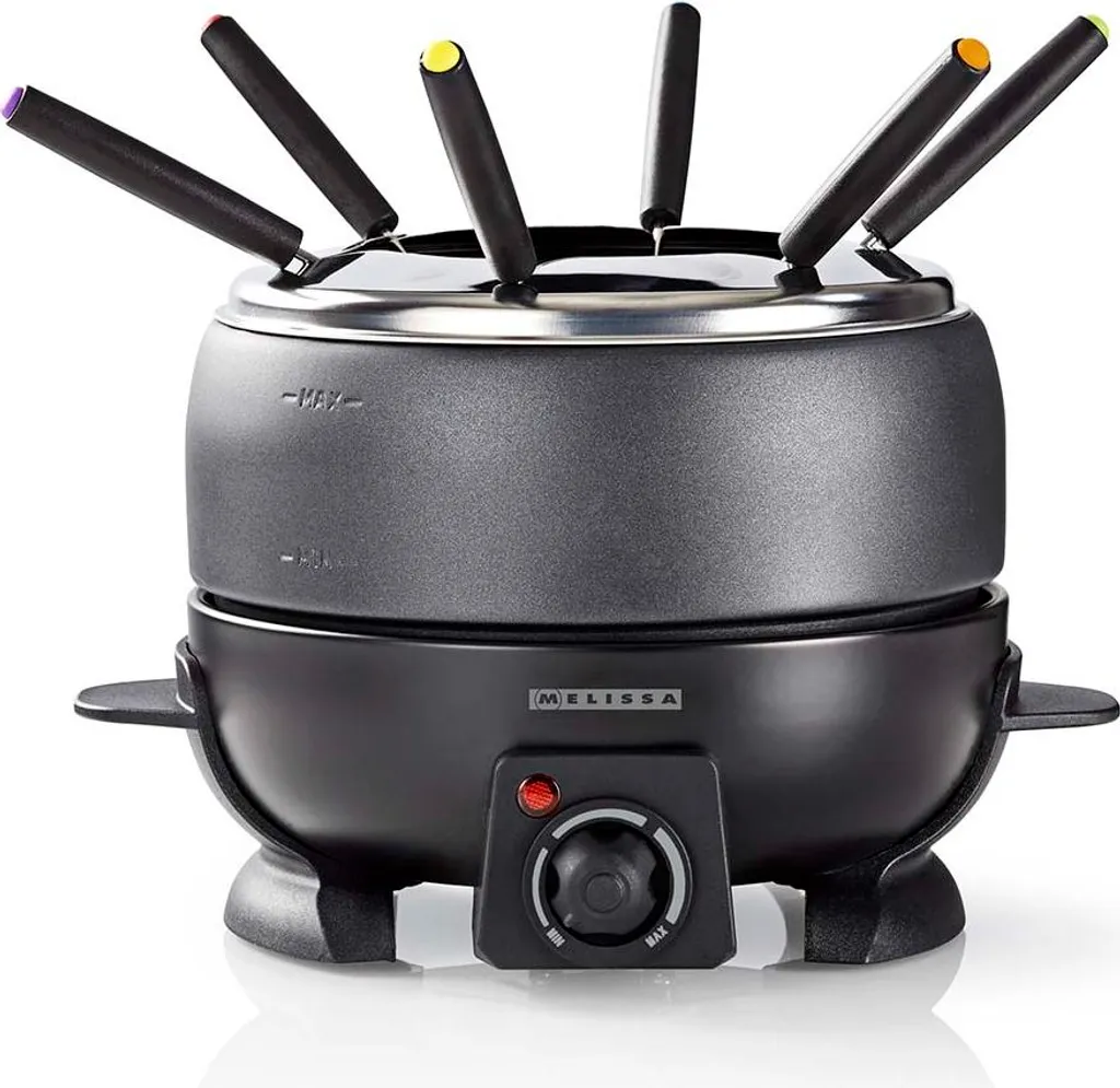 Service à fondue électrique pour repas en famille 6 personnes et fêtes 2,3L