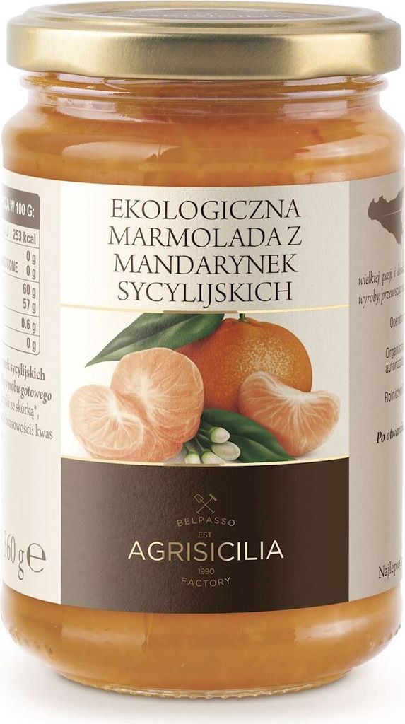 SICÍLINSKA MANDERÍNKOVÁ MARMELÁDA, 360 g - AGRISICILIA Obrázok produktu 