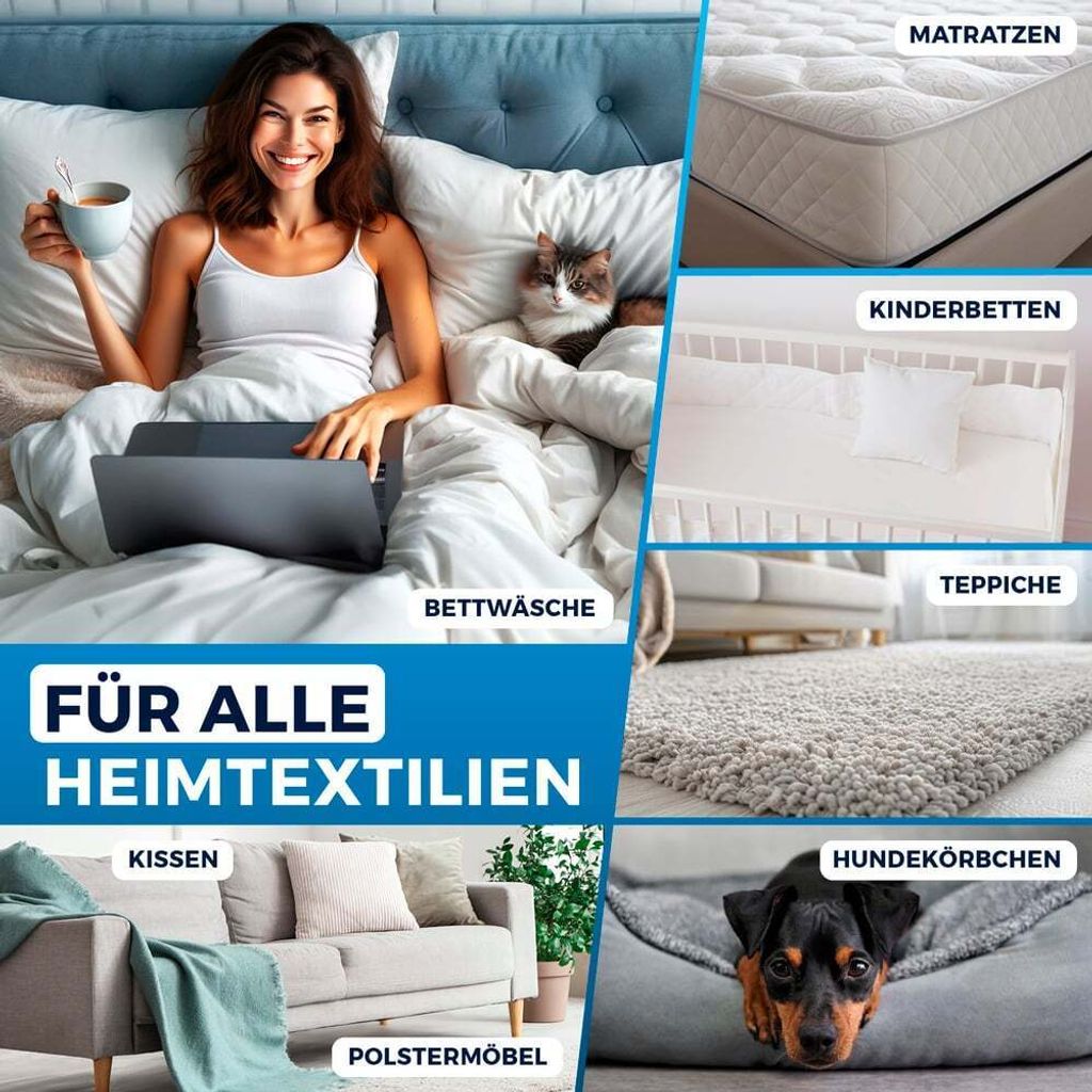 CLEANmaxx Milben-Handstaubsauger mit UV-C-Licht 300W Produktbild 4