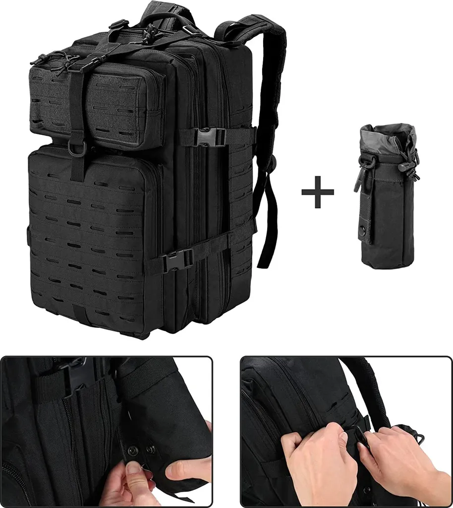 Sac à dos militaire 45L : Solution robuste pour dos sensible et pluie