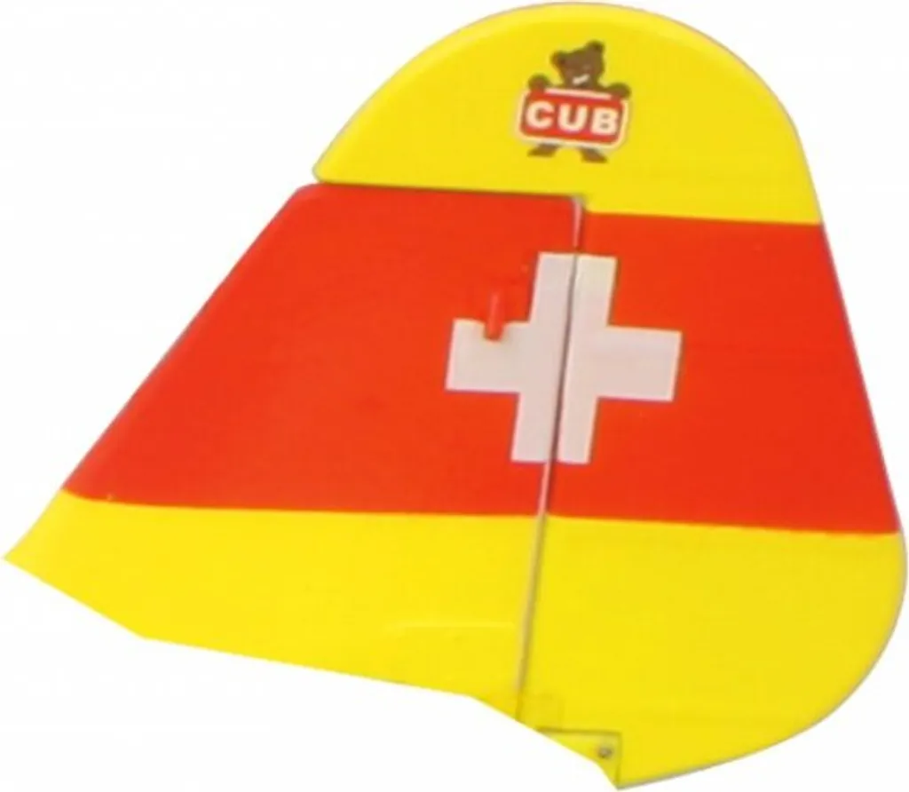 Gouvernail de direction pour avion RC Jamara Piper J-3 en EPO jaune