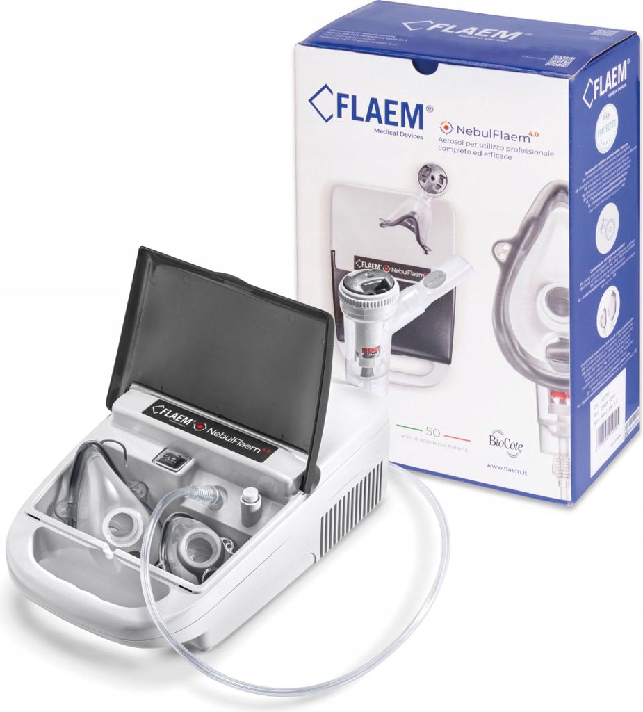 Professionelle Flaem Nebulflaem Inhalator Rf9 Biocote 4 Modi Italienische Qualität