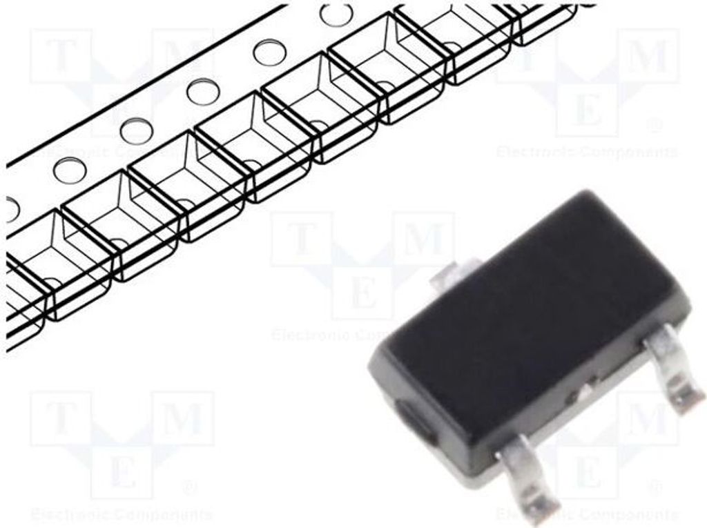 Transistor: N-MOSFET; unipolar; 60V; 0,32A; 260mW; SOT323 BSS138PW.115 N-Kanal-Transistoren SMD