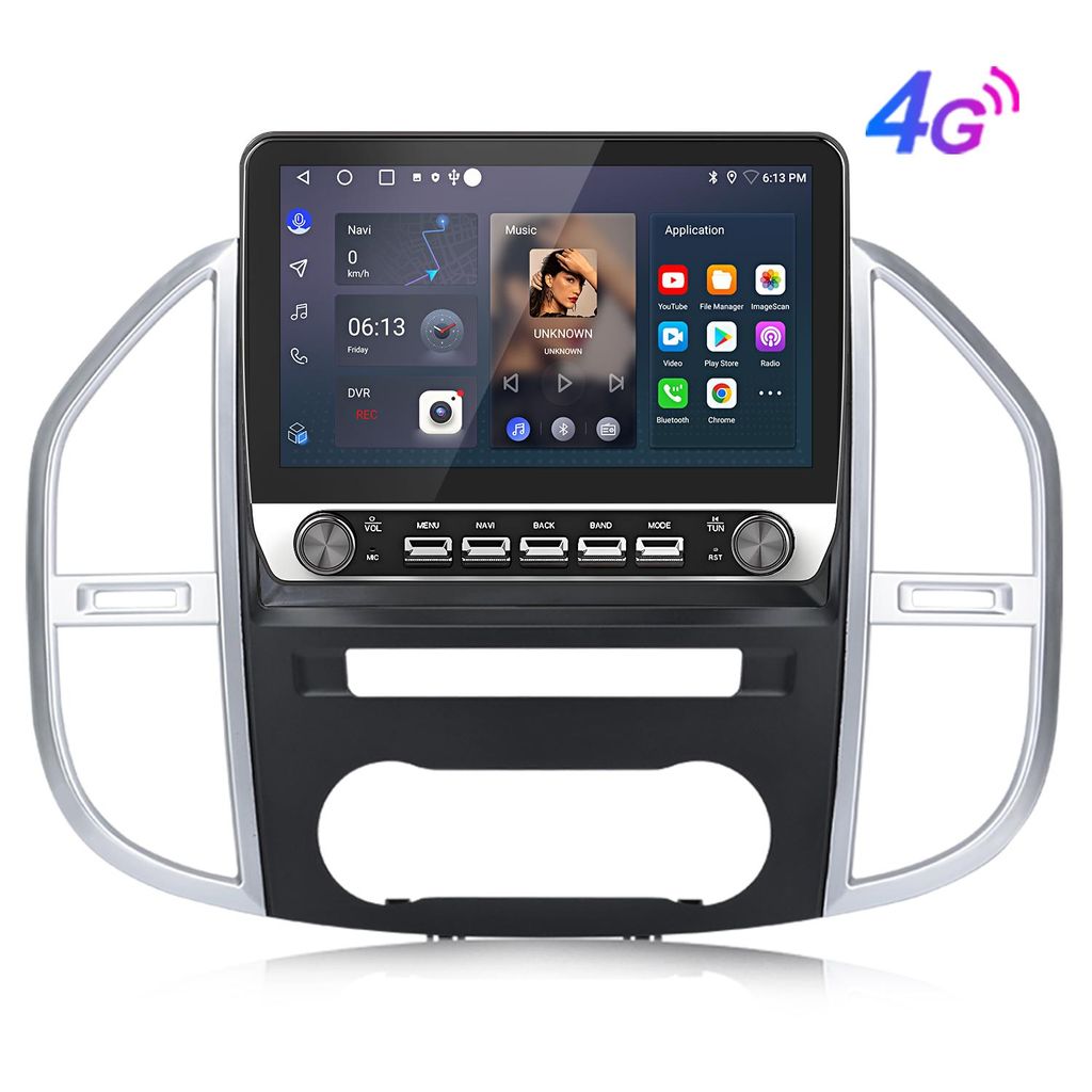 Autoradio 10,1 pouces, 8 cœurs, Android 15, CarPlay, Image du produit 