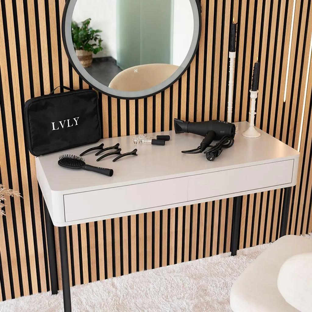 Coiffeuse LVLY Table de Maquillage Compacte pour Gagner de la Place - 5