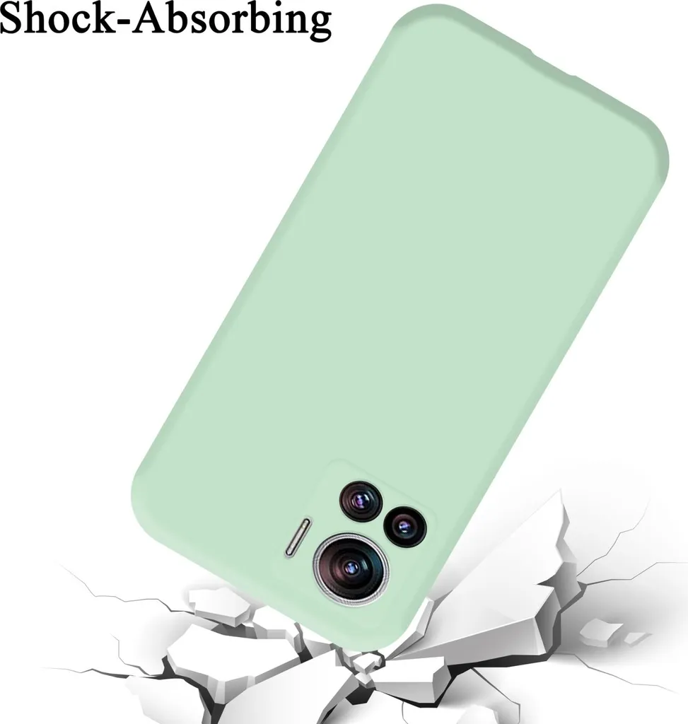 Custodia Collana per Cellulare Compatibile con Motorola Moto Edge 30 Pro - Cover Silicone TPU Protettiva Trasparente - Custodia indossabile per Collo - Case a Tracolla con Cordina, Verde