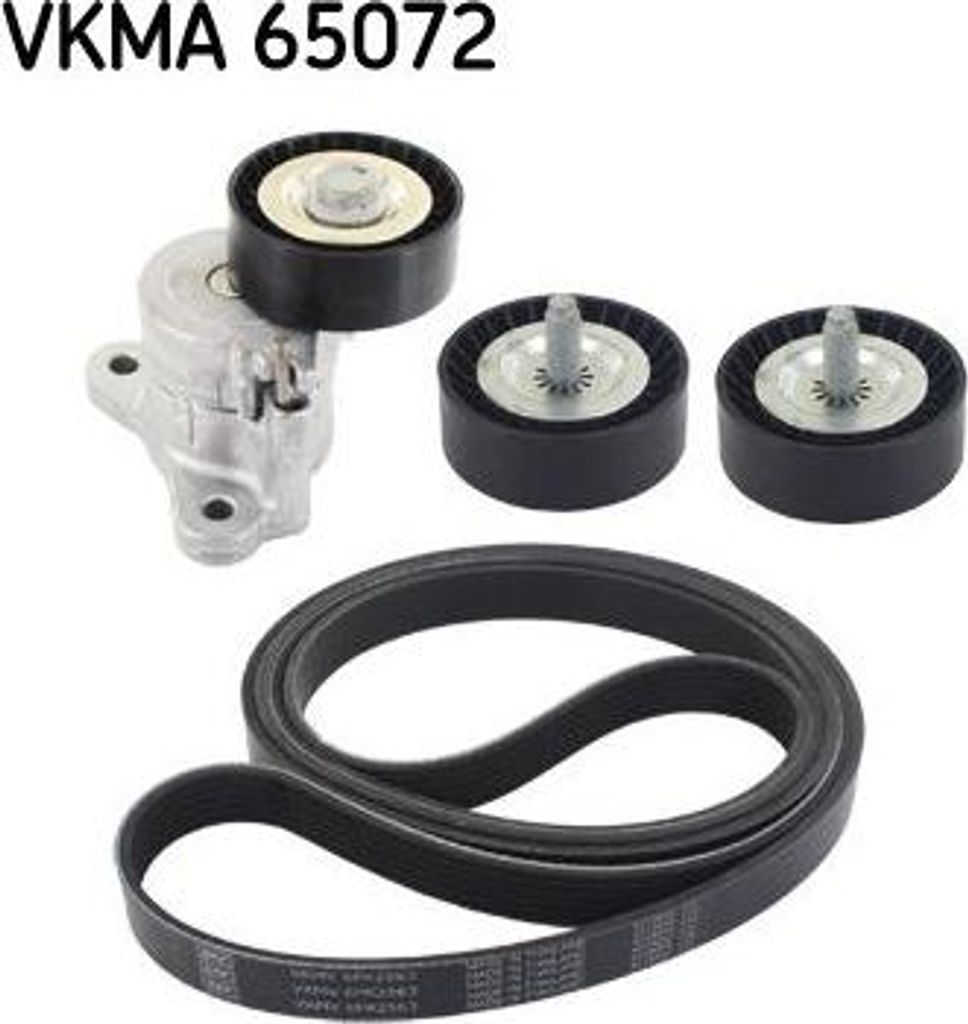 SKF VKMA 65072 Keilrippenriemensatz OE K04891595AB kompatibel mit C-Crosser, ASX, Outlander, 4007