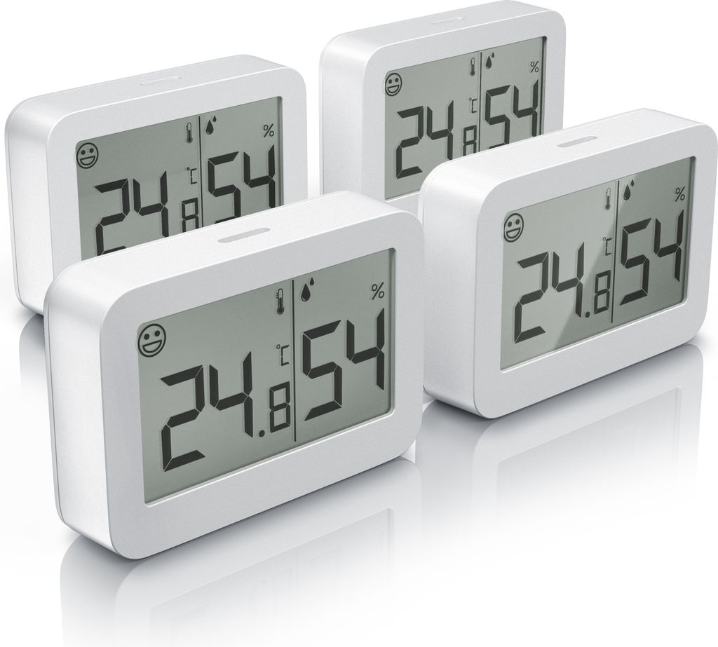 BEARWARE 4x Hygrometer Thermometer, Innenwetterstation mit Produktbild 