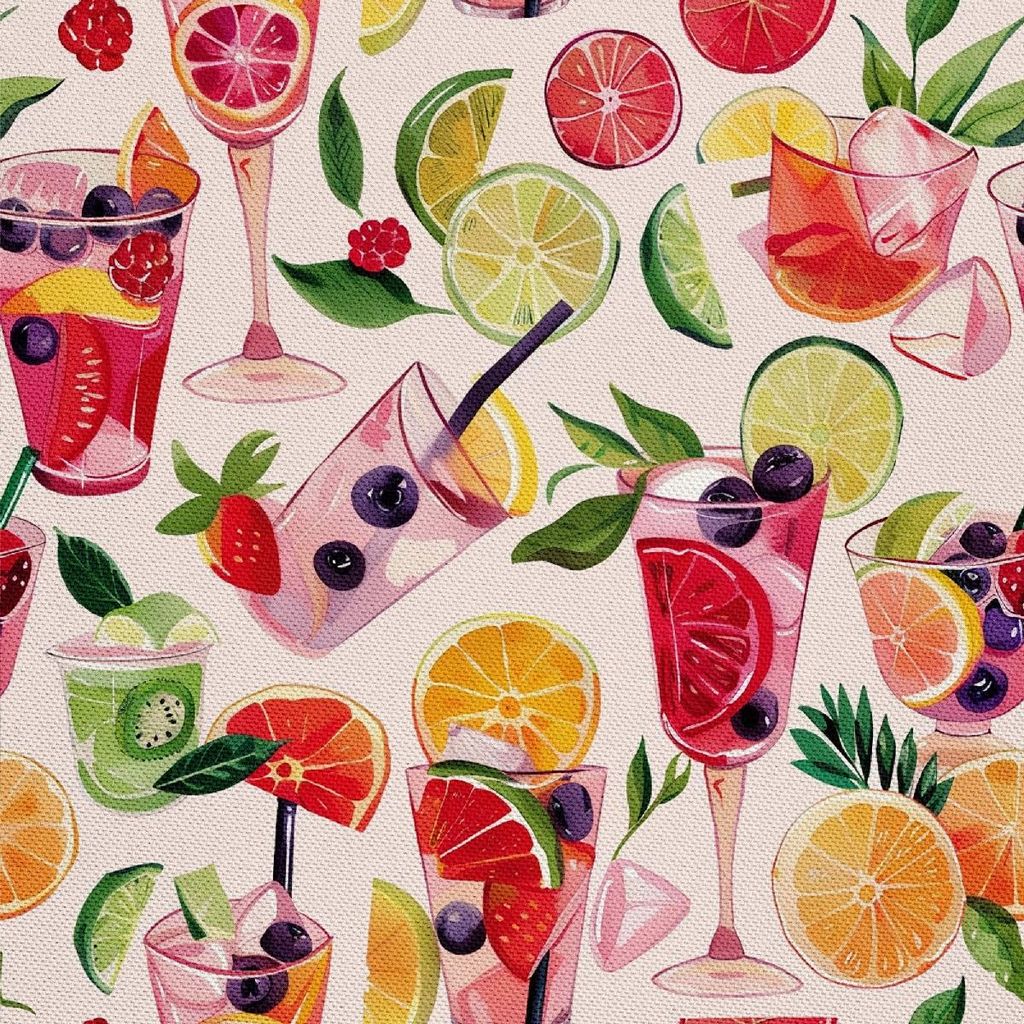 OUTDOOR DEKOSTOFFE OXFORD - Motiv Cocktail | DX8696