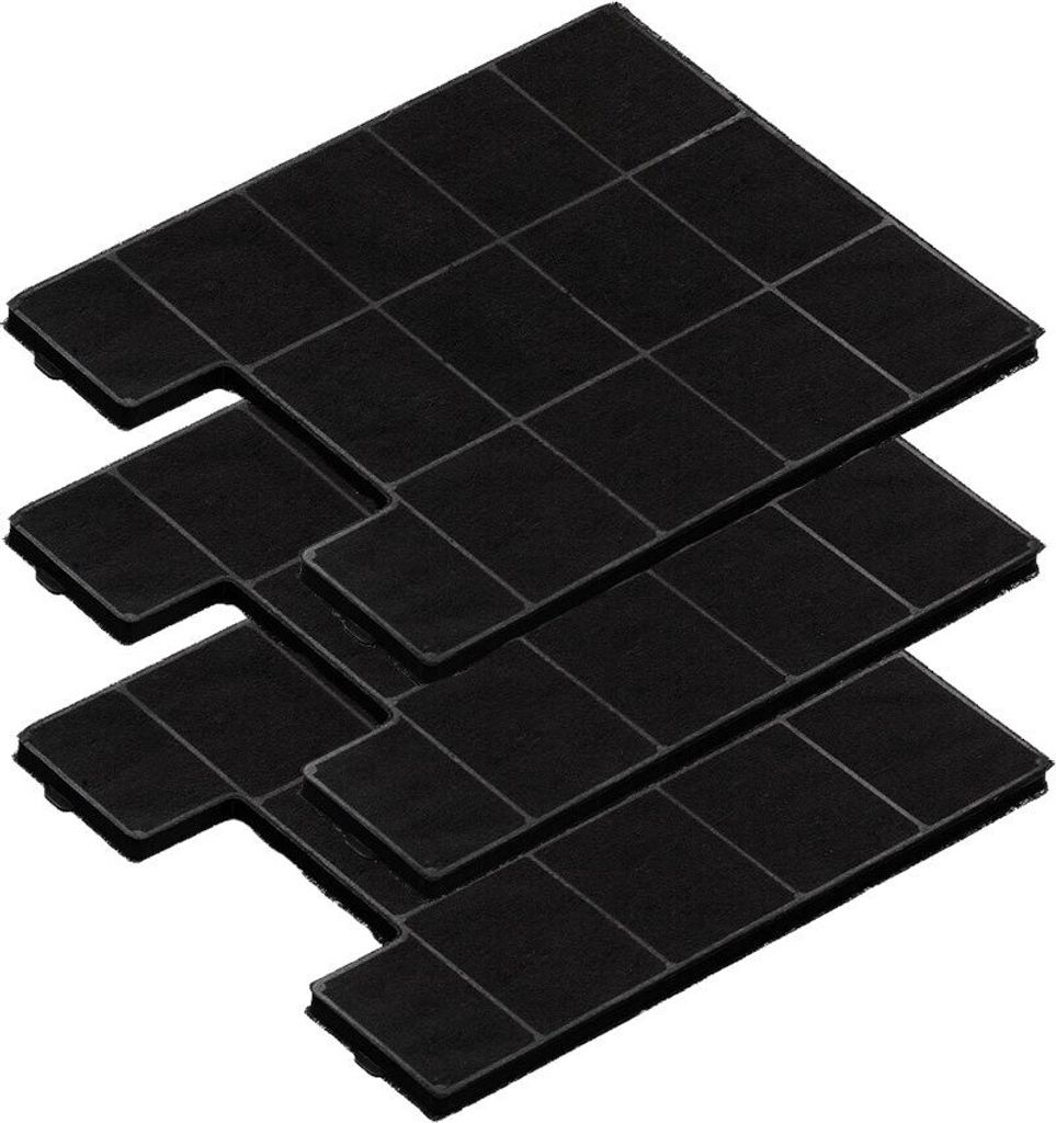 3 Stk. Ersatz Kohlefilter zu KF 17139 - Aktivkohlefilter für Amica Dunstabzugshauben Inselhauben IH 17115 E und auch für KH 17021 und KH 17127